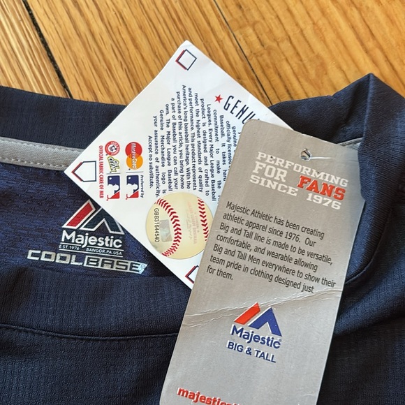 Yankees Big and Tall Cool Base Tshirt - Picture 3 of 4